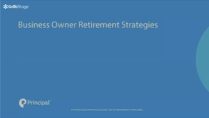 Business Owner Retirement Strategies