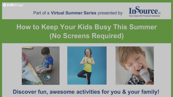 How to Keep Your Kids Busy this Summer